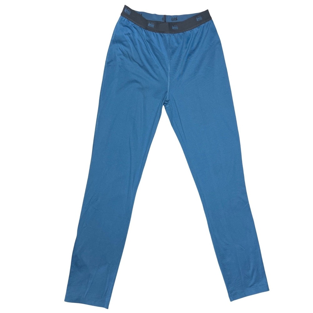 REI Co-op Midweight Base Layer Bottoms‎ Kids XL (18) Blue Thermal EUC